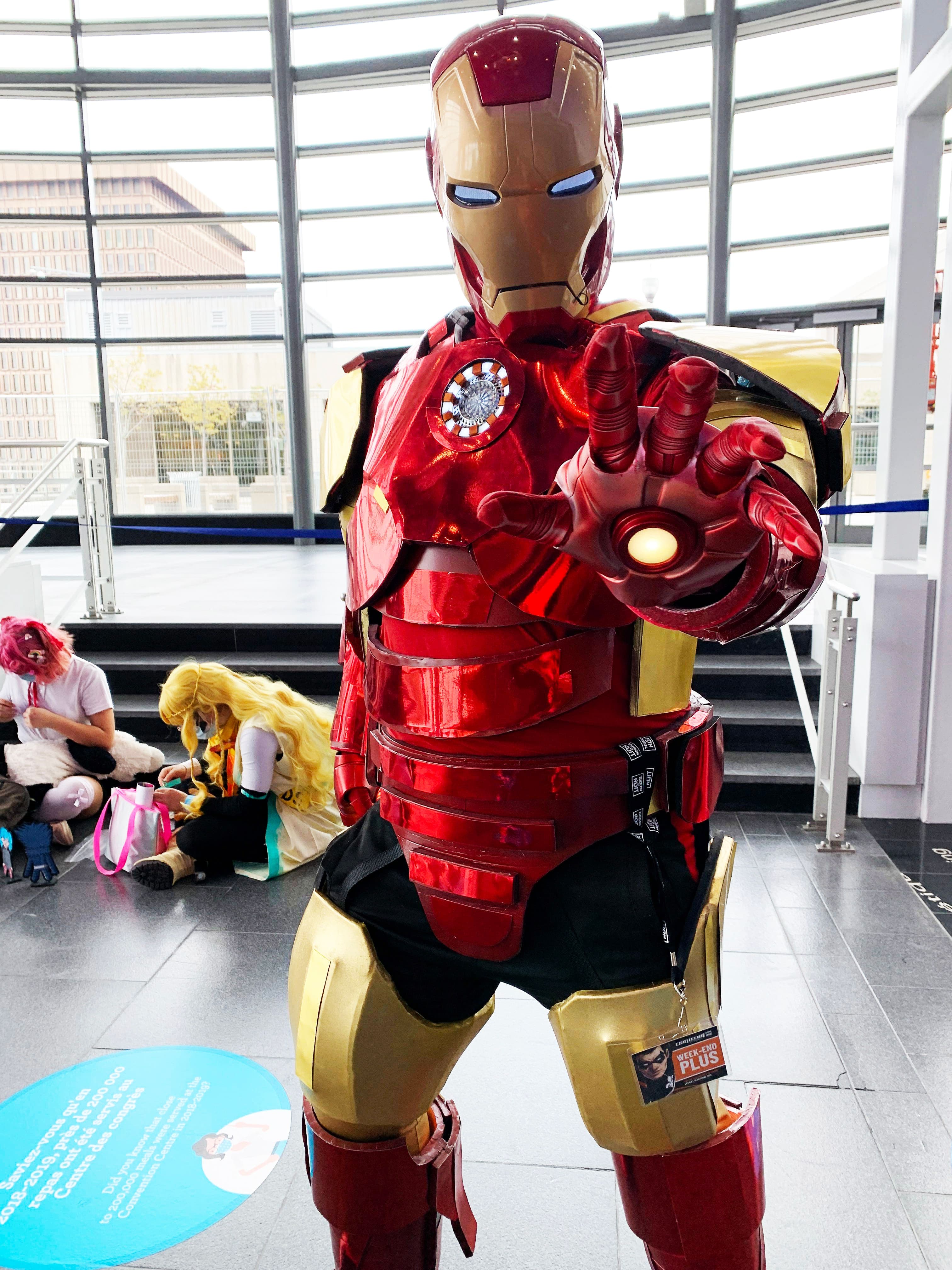 Frédéric Landriault a fabriqué une armure de Ironman partiellement robotisée.