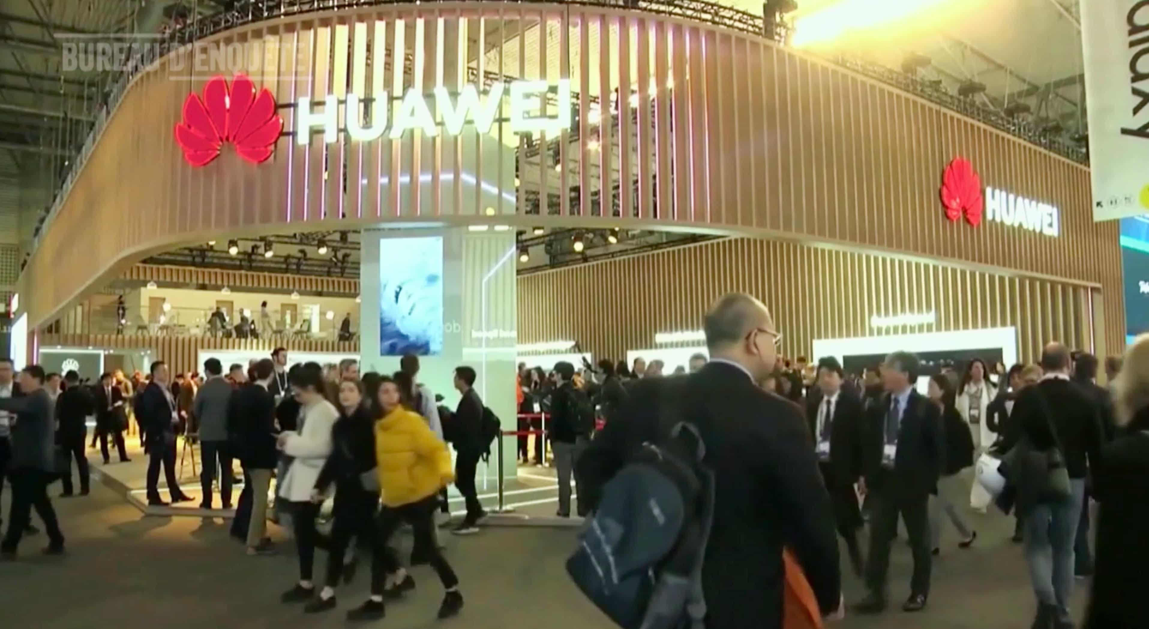 La marque chinoire Huawei s’affiche partout dans le monde, comme dans ce cas lors du Mobile World Congress à Barcelone, en Espagne, en 2019.