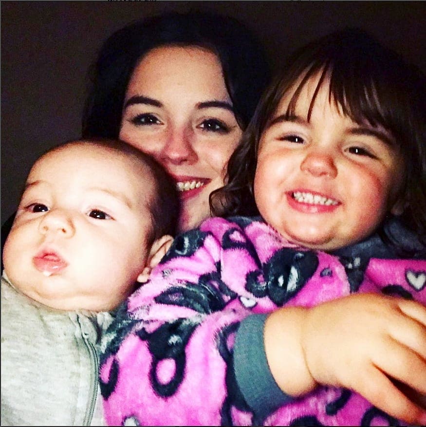 Erika McComber-Rozon et ses enfants Derek et Haylee Grondin.