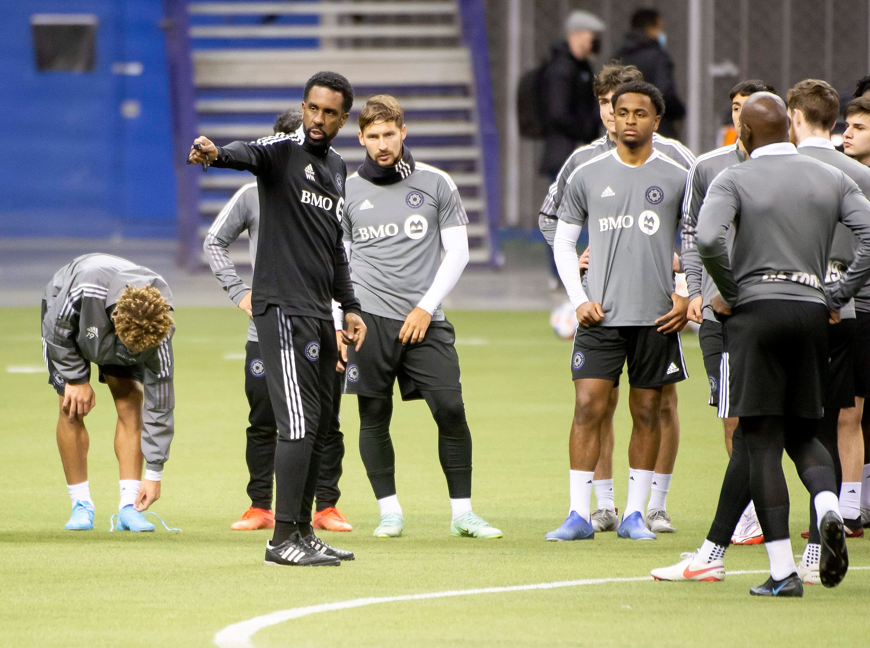 Wilfried Nancy a dirigé un entraînement au Stade olympique en janvier dernier.
