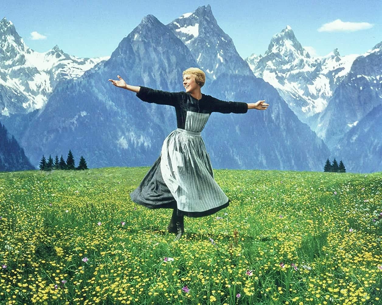 Julie Andrews jouait l’inoubliable Maria dans la célèbre adaptation cinématographique de La mélodie du bonheur, en 1965.