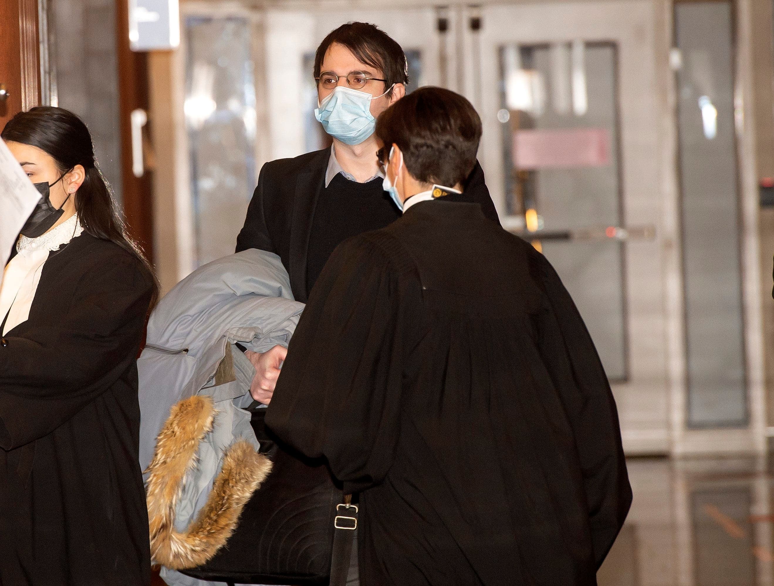 Gabriel Sohier-Chaput, lors de son procès au palais de justice de Montréal en février 2022