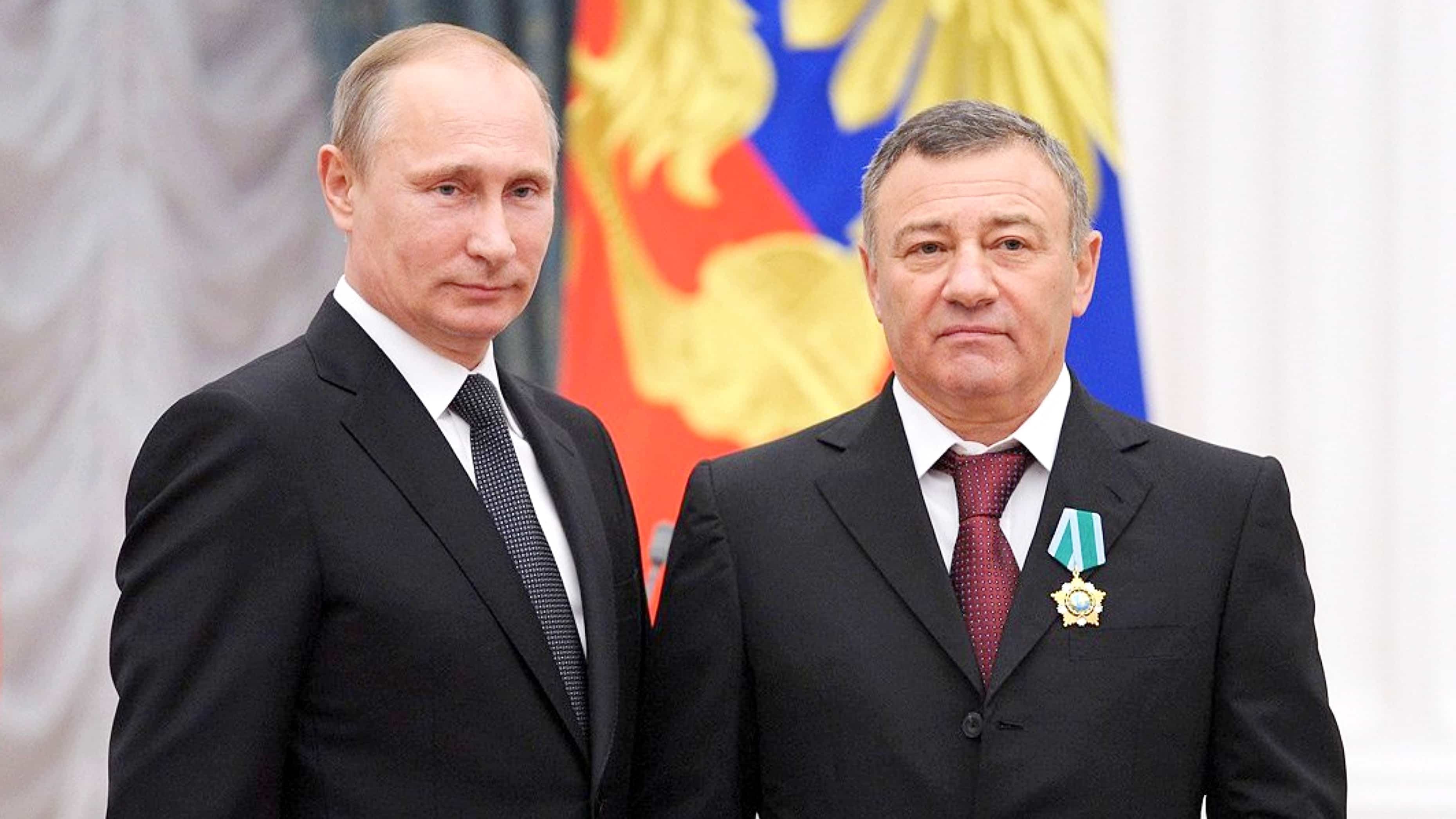 Arkady Rotenberg avec Vladimir Poutine.