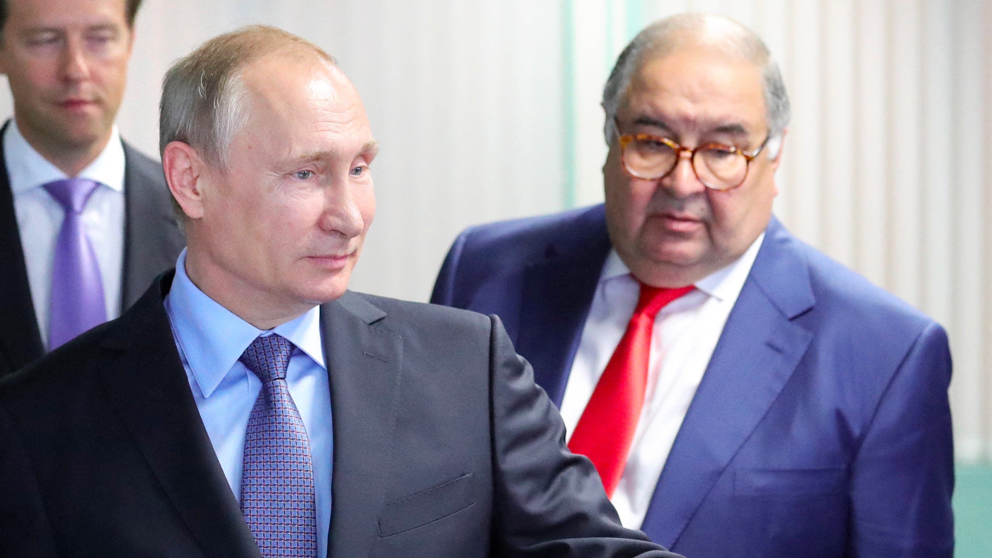 Vladimir Poutine et Alisher Usmanov