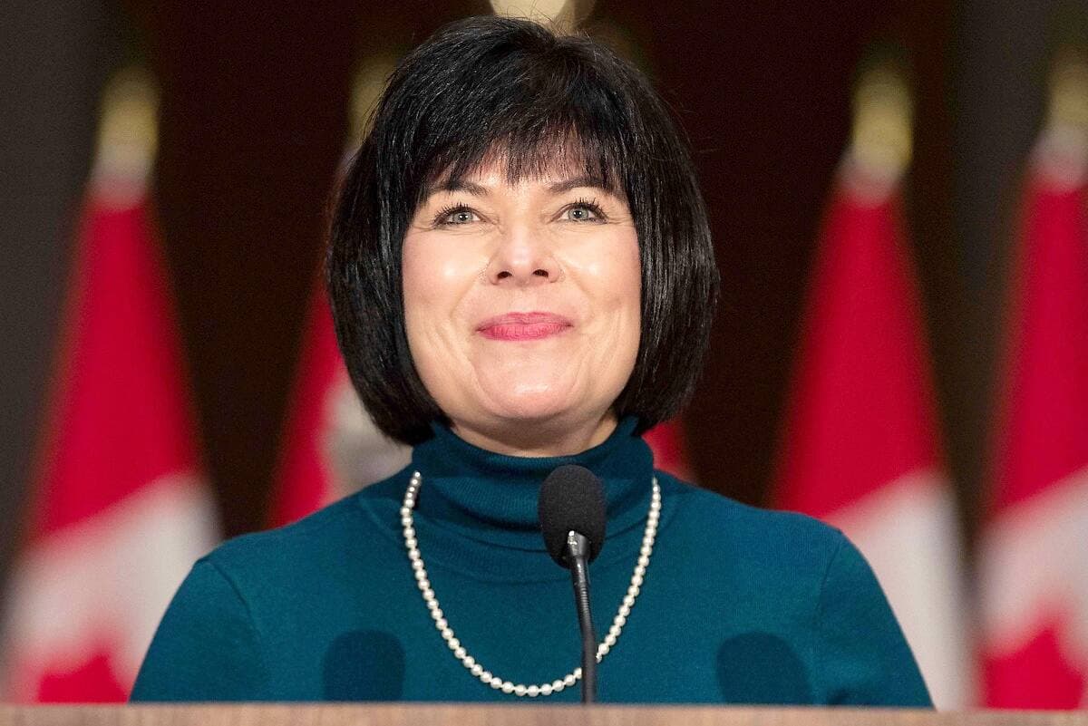 La ministre des Langues officielles, Ginette Petitpas Taylor lors d’une conférence de presse en octobre dernier.