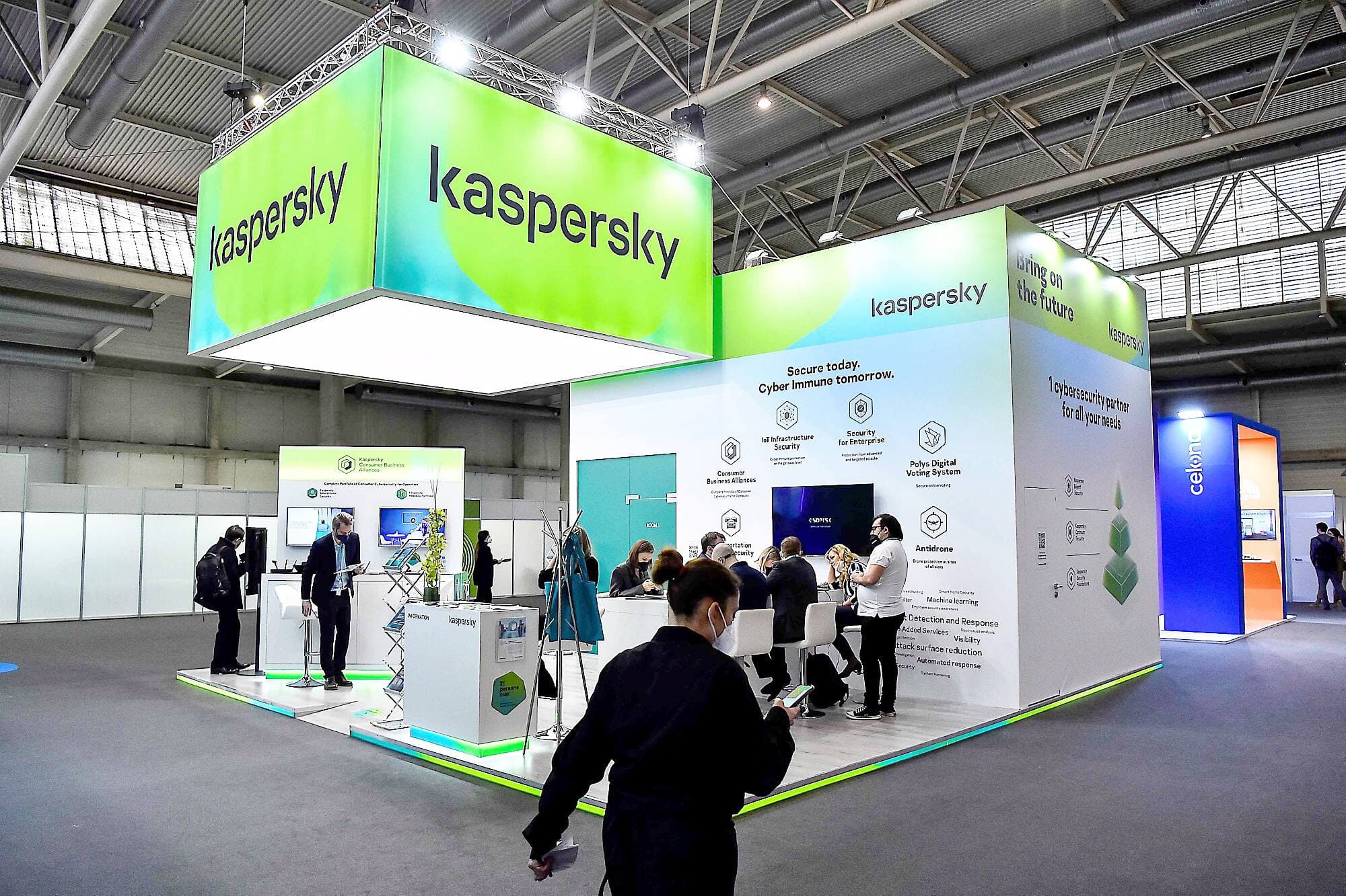 L’entreprise russe Kaspersky, qui vend des produits de sécurité informatique, était présente le 28 février à une exposition sur la téléphonie mobile à Barcelone, en Espagne.