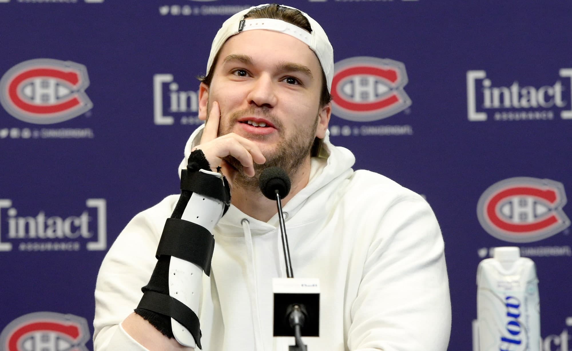 Jonathan Drouin donnait l’impression d’être bien dans sa peau ce samedi.