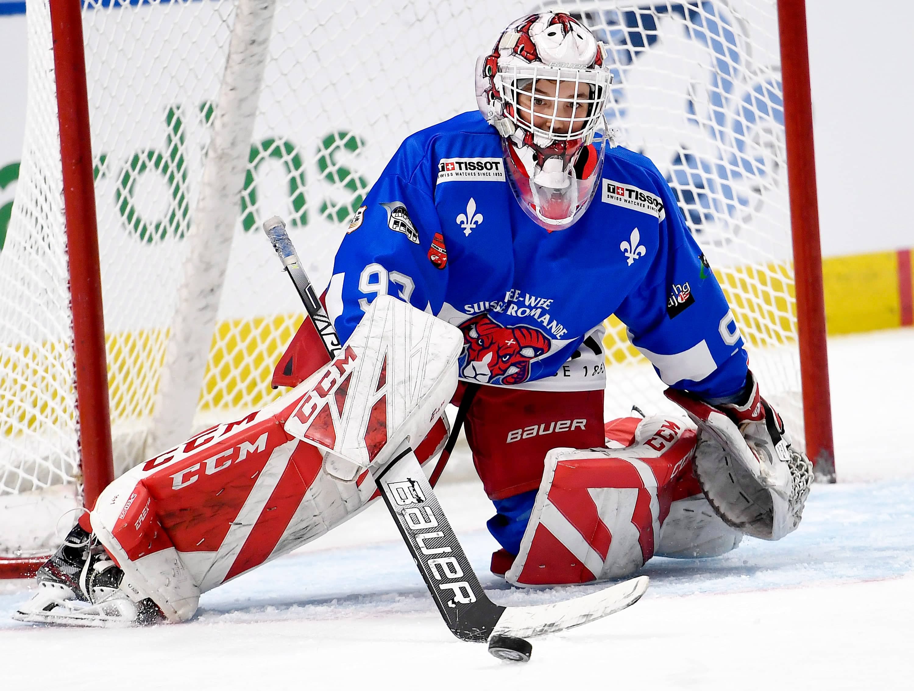 Ayden Huet est devenu le troisième de la famille de gardiens à vivre l’expérience du tournoi international de hockey pee-wee de Québec.