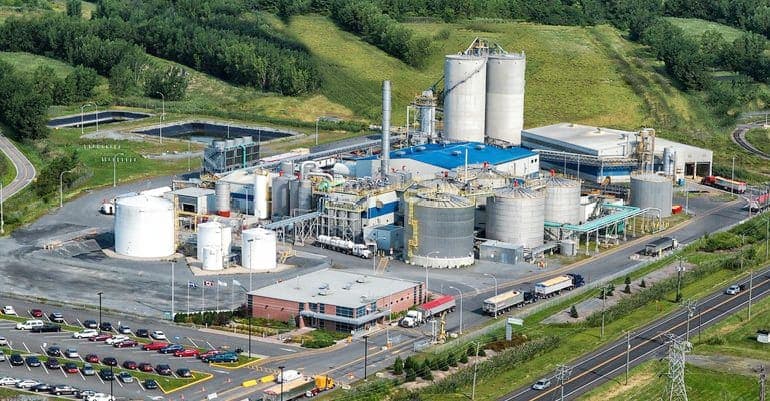 L’usine d’éthanol de Greenfield Global, à Varennes, en Montérégie. À court terme, Québec compte davantage miser sur le développement de la production des biocarburants que sur celui de l’hydrogène vert.
