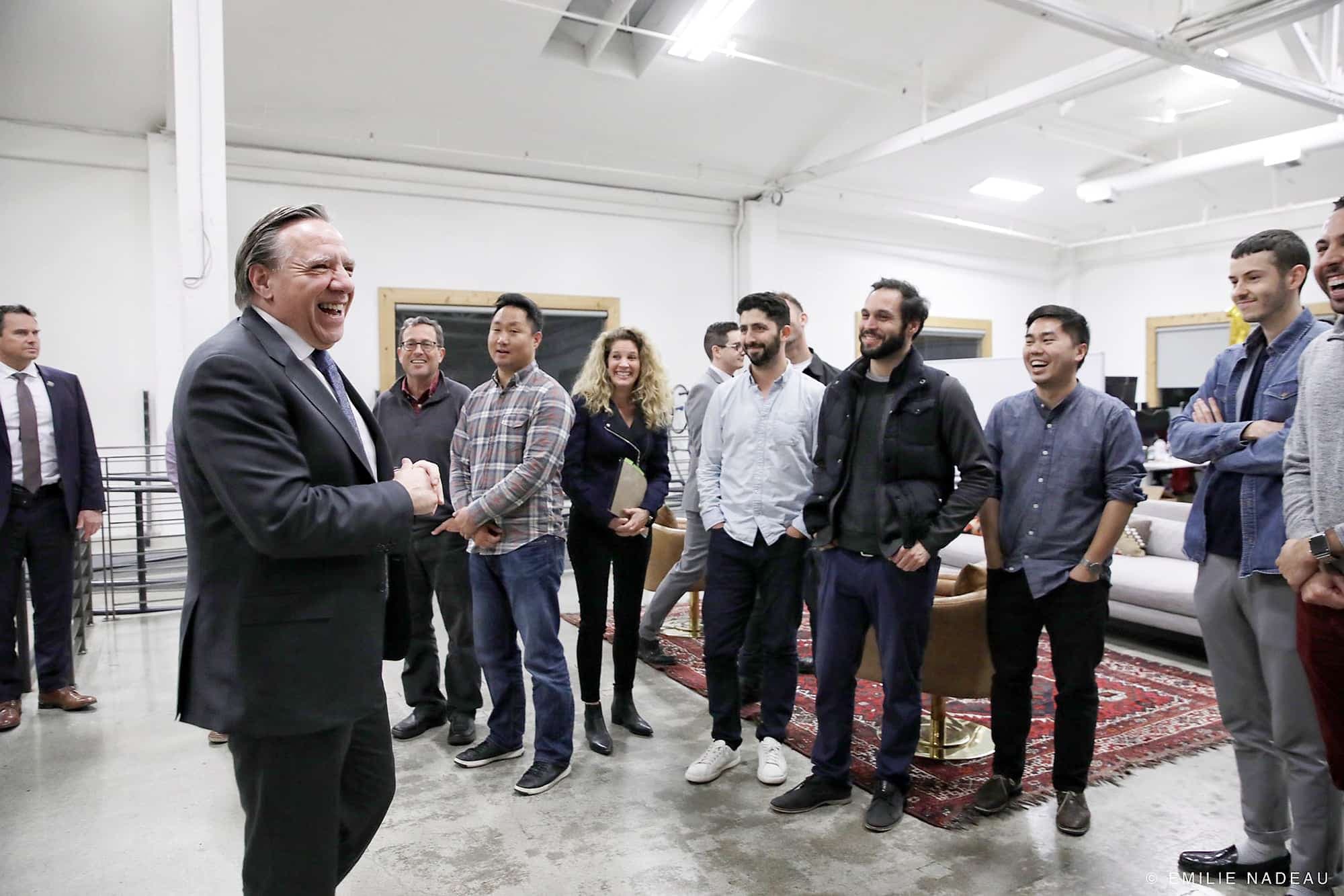 En décembre 2019, François Legault avait visité le siège social de Sonder, en Californie. Un an plus tard, le premier ministre se félicitait d’accorder un prêt à l’entreprise.