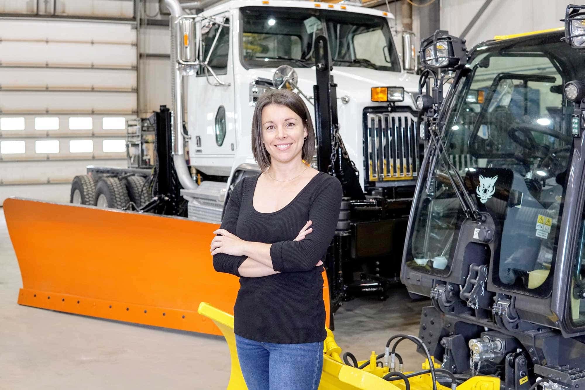 Véronique Forget, présidente des Machineries Forget, mise beaucoup sur ses travailleurs étrangers temporaires pour venir en renfort dans l’usine.