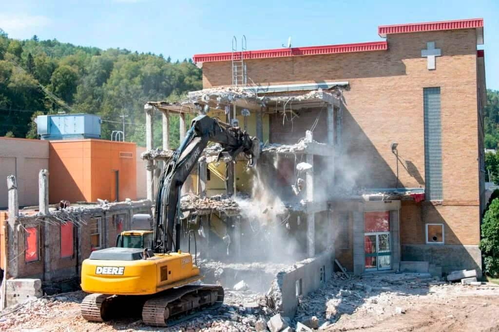 L’école primaire Félix-Antoine-Savard, à La Malbaie, a été démolie à l’été 2021.