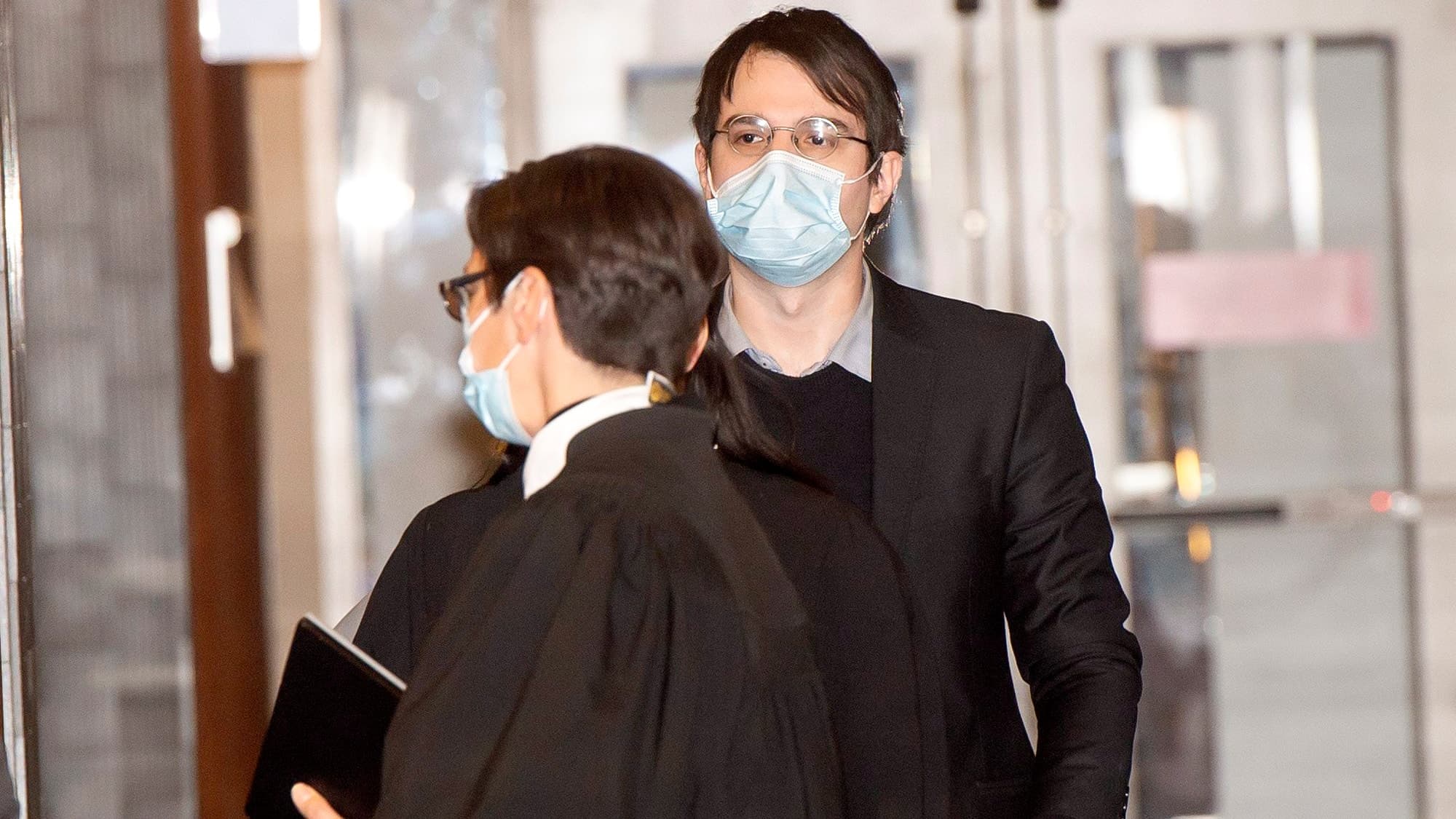 Gabriel Sohier Chaput, lors de son procès qui s'est tenu au palais de justice de Montréal en février 2022.
