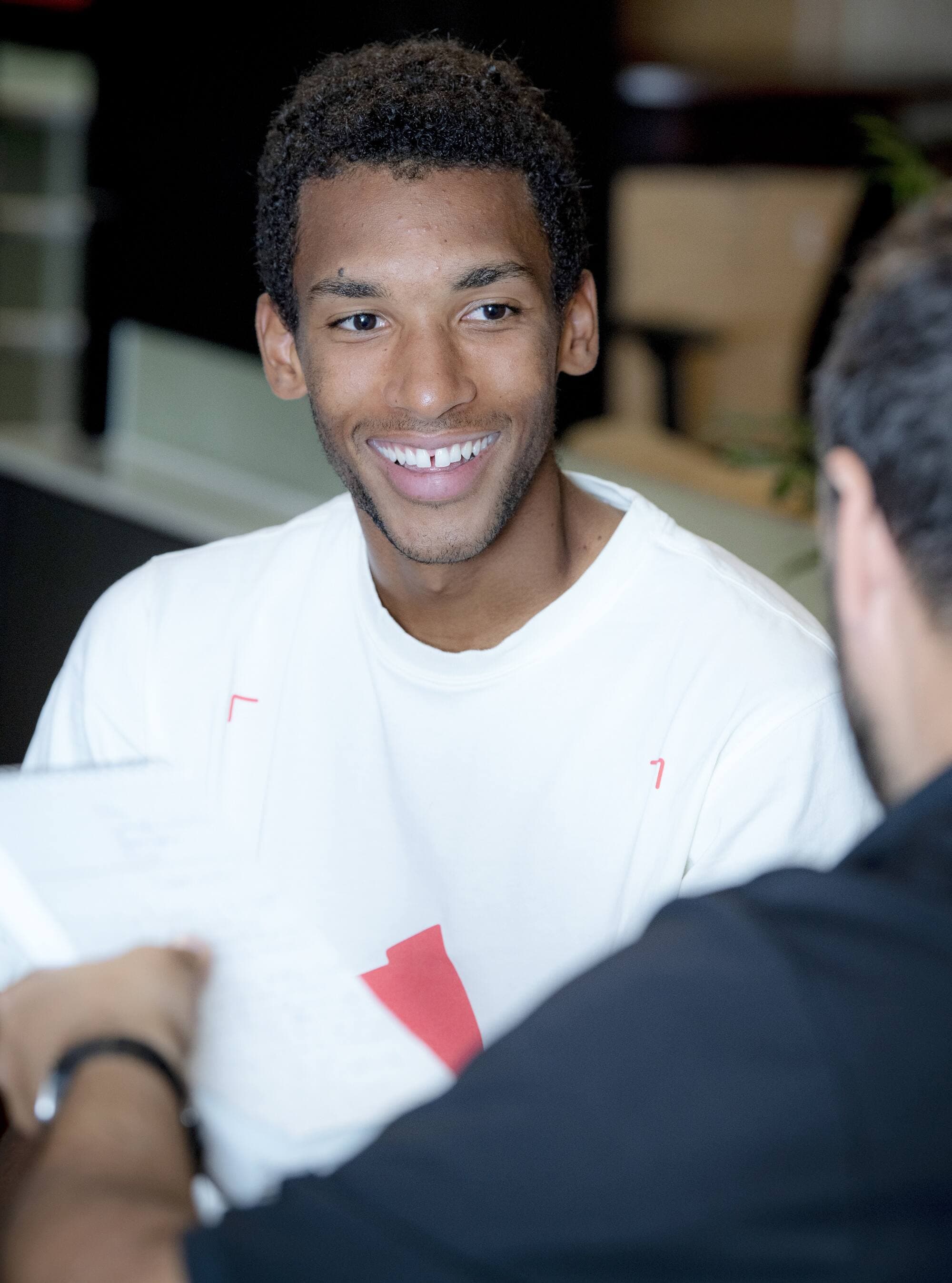 Félix Auger-Aliassime en entrevue avec Le Journal.