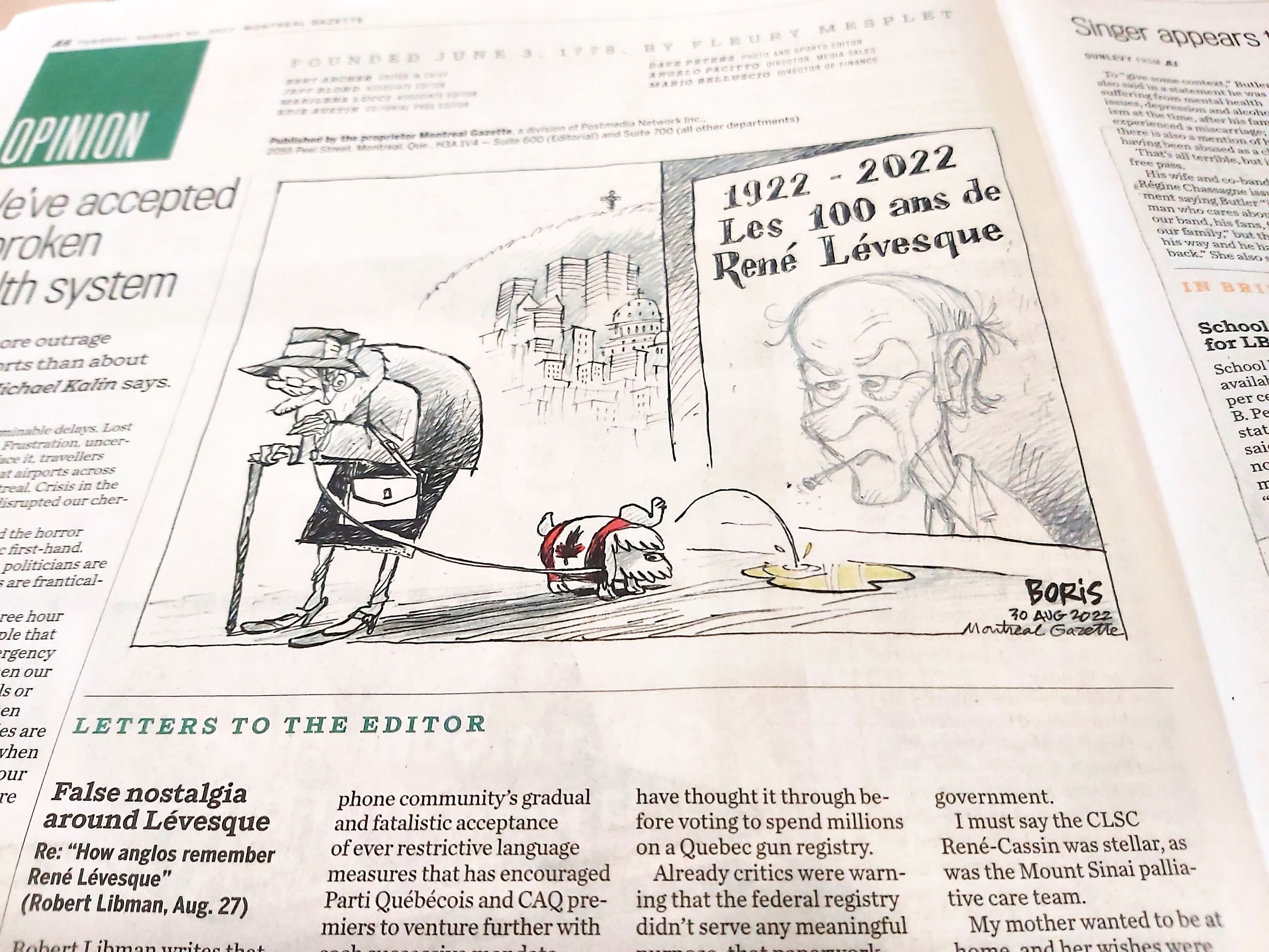 Le respect posthume pour le grand homme de la libération québécoise est facile à mimer.