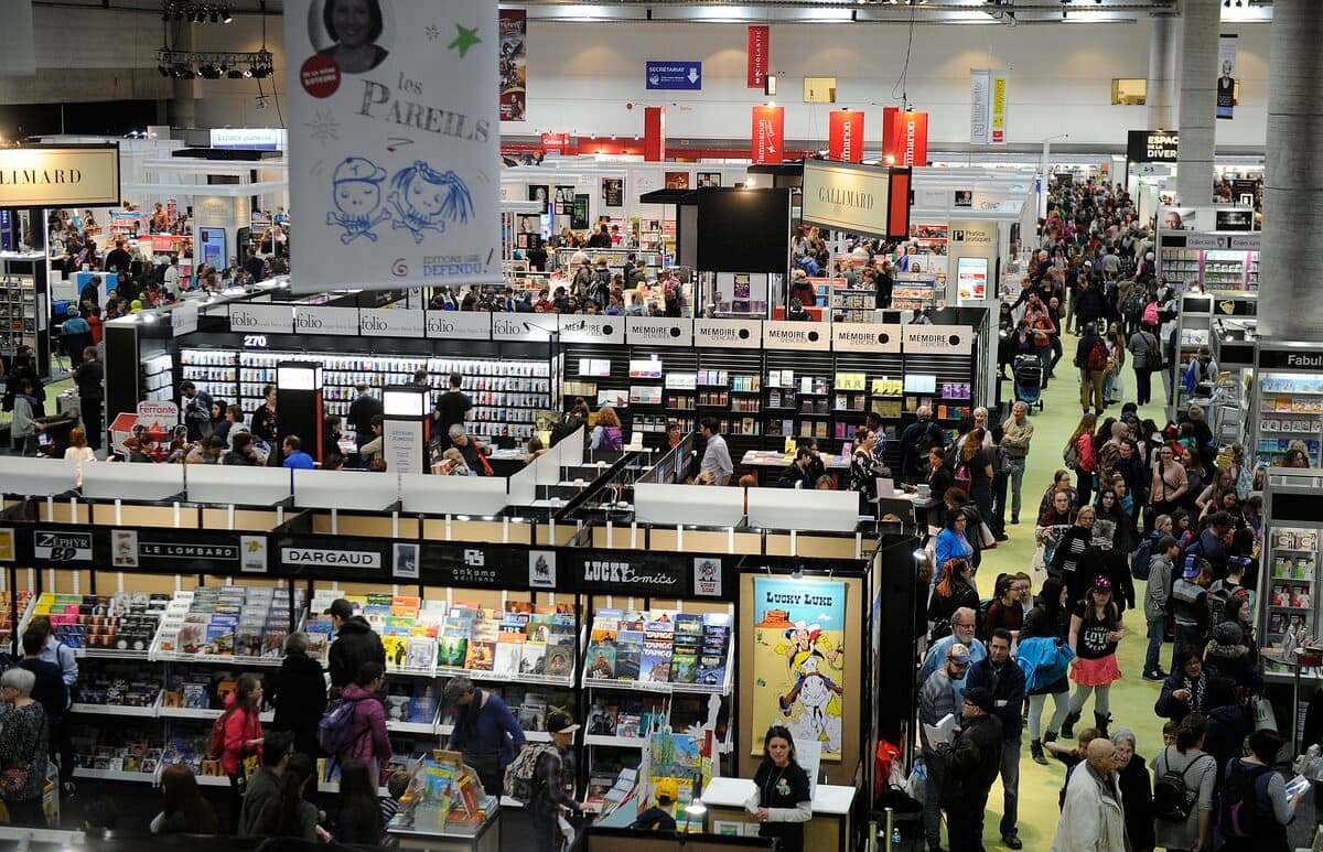 Le Salon international du livre de Québec, lors de sa dernière édition avec public, en avril 2019
