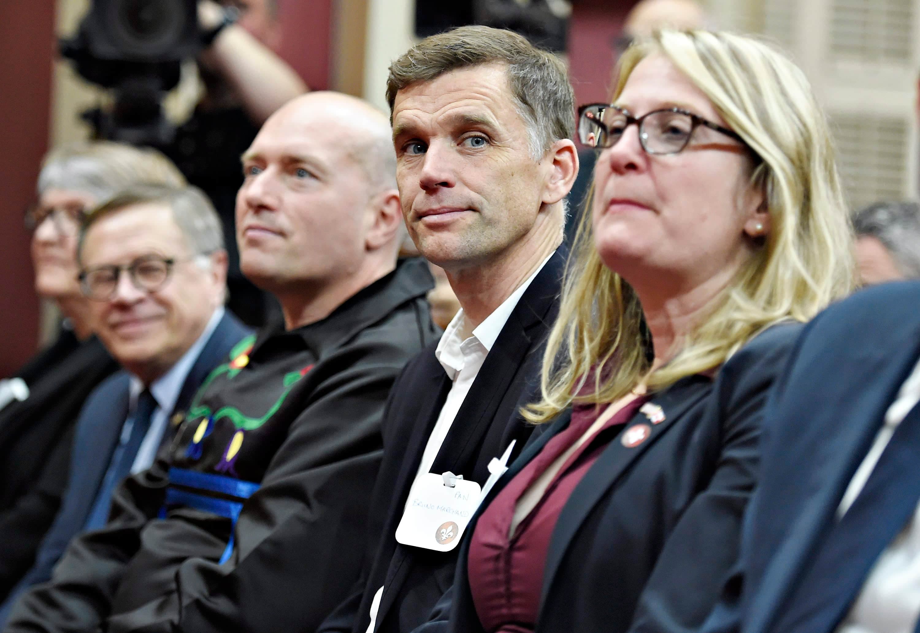 Le maire Bruno Marchand lors de l’assermentation du Conseil des ministres, jeudi, à l’Assemblée nationale.