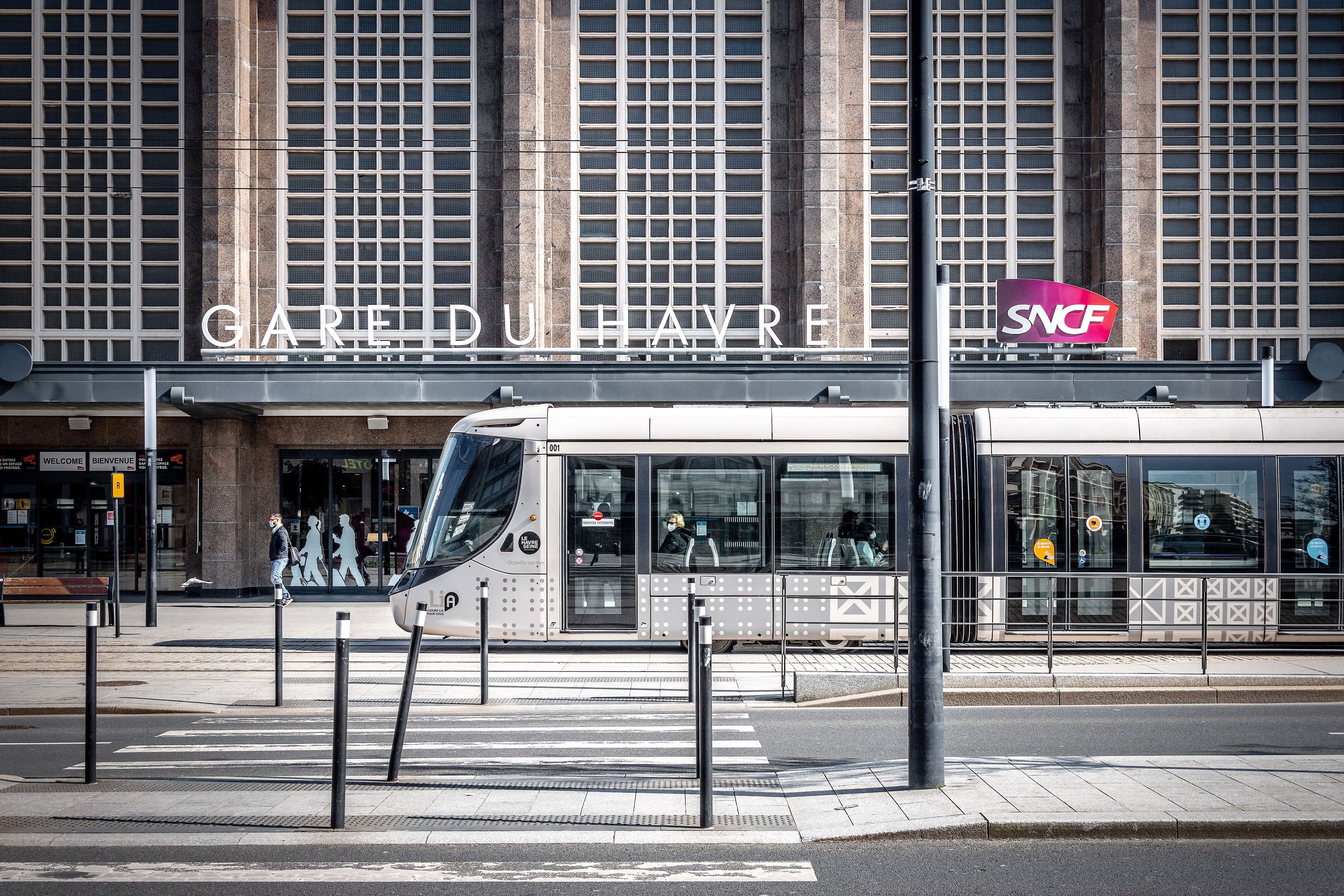 Le tramway de la ville du Havre est en service depuis dix ans.