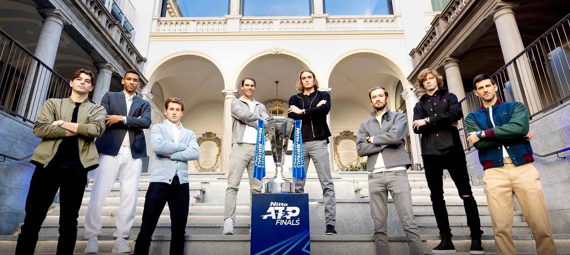 Les huit meilleurs joueurs de tennis qui s’affronteront lors de la finale de l’ATP.
