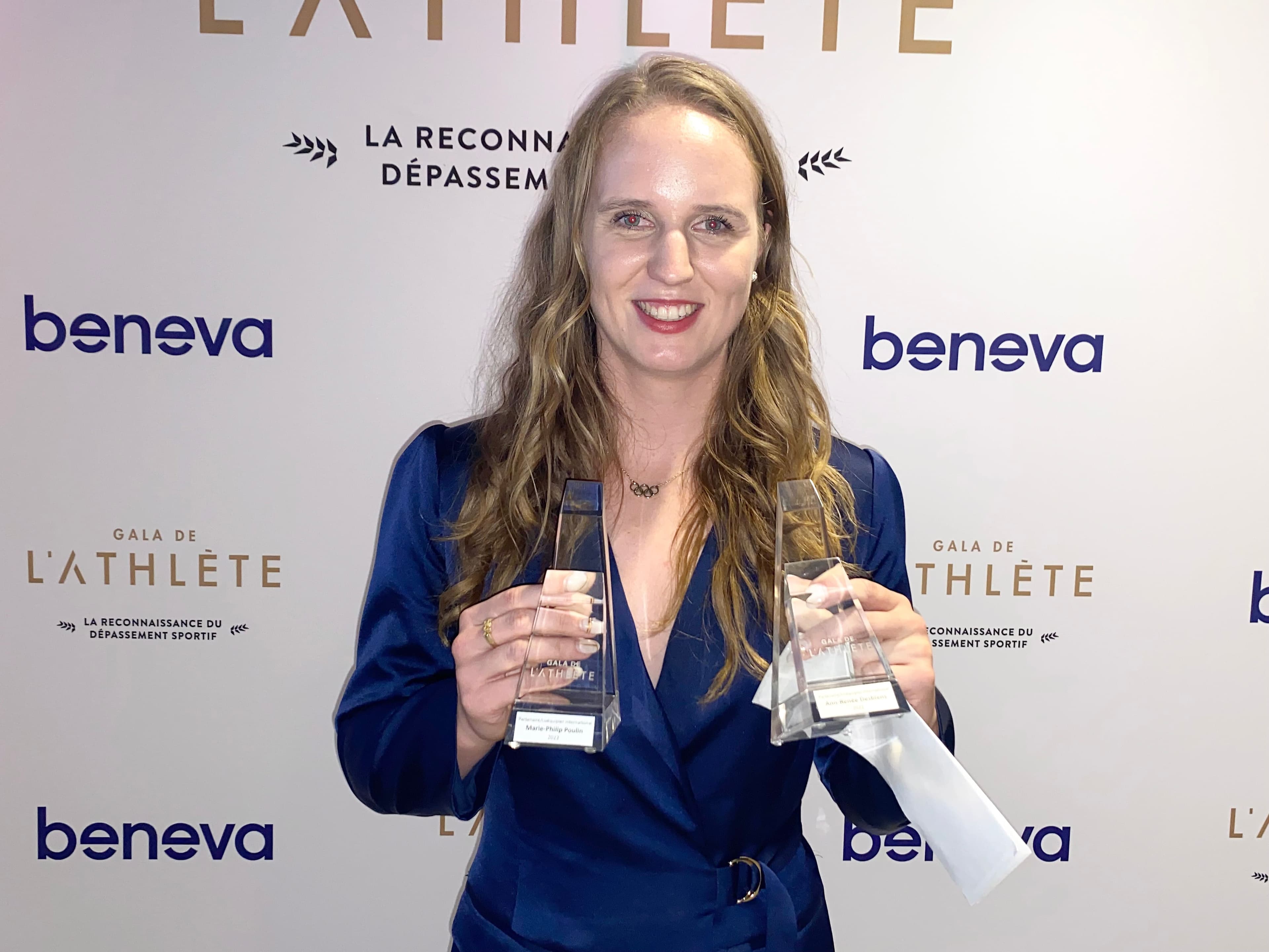 Ann-Renée Desbiens, lauréate coéquipière internationale.