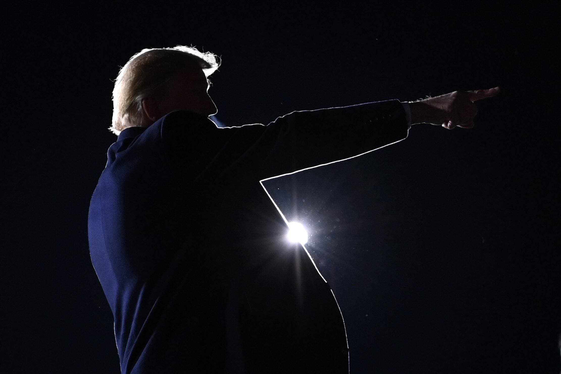 Donald Trump lors d'un rally le 5 janvier 2021, la veille de l'assaut du Capitole.