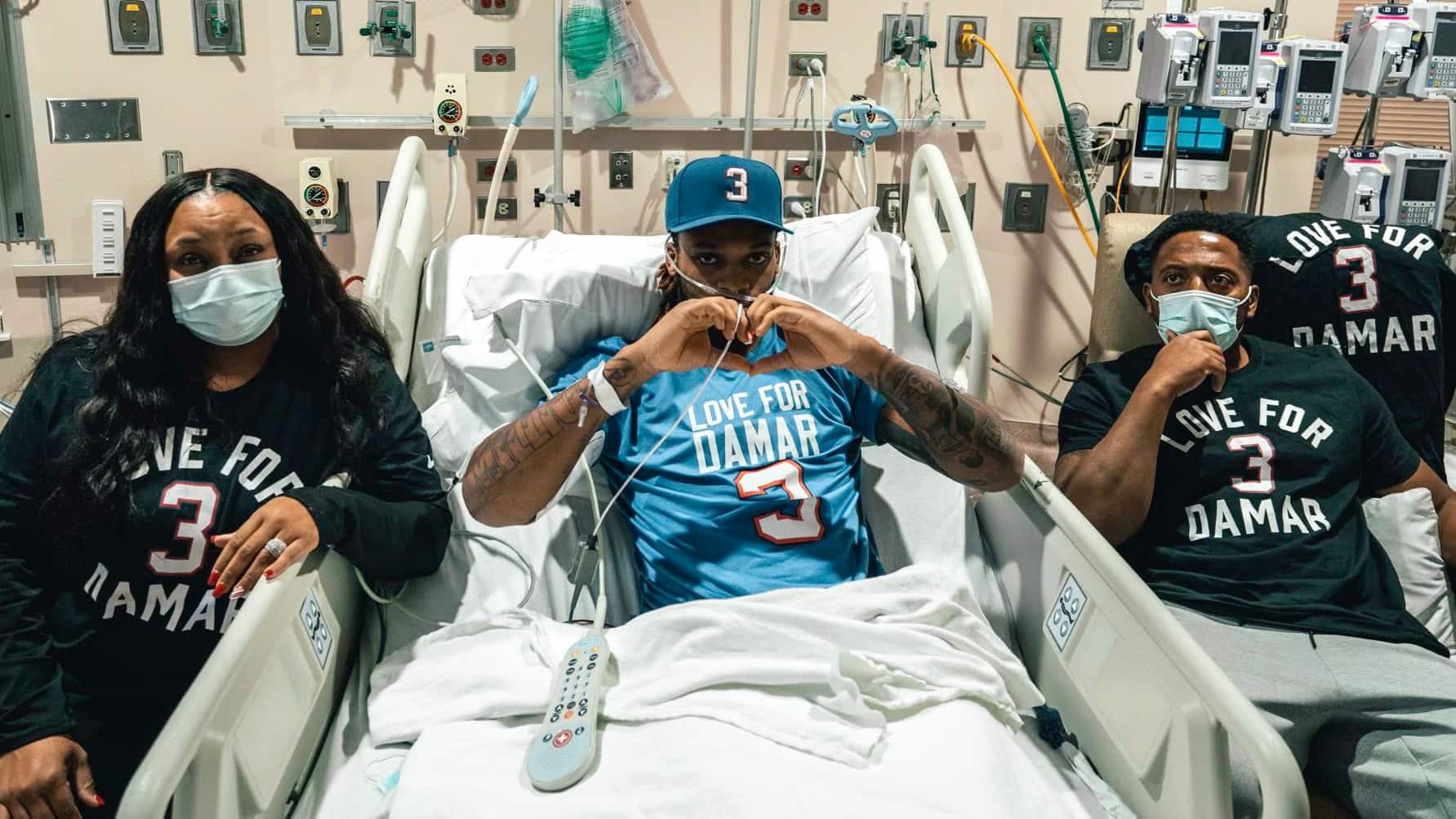 Hamlin a pu regarder le match des Bills de son lit d’hôpital.