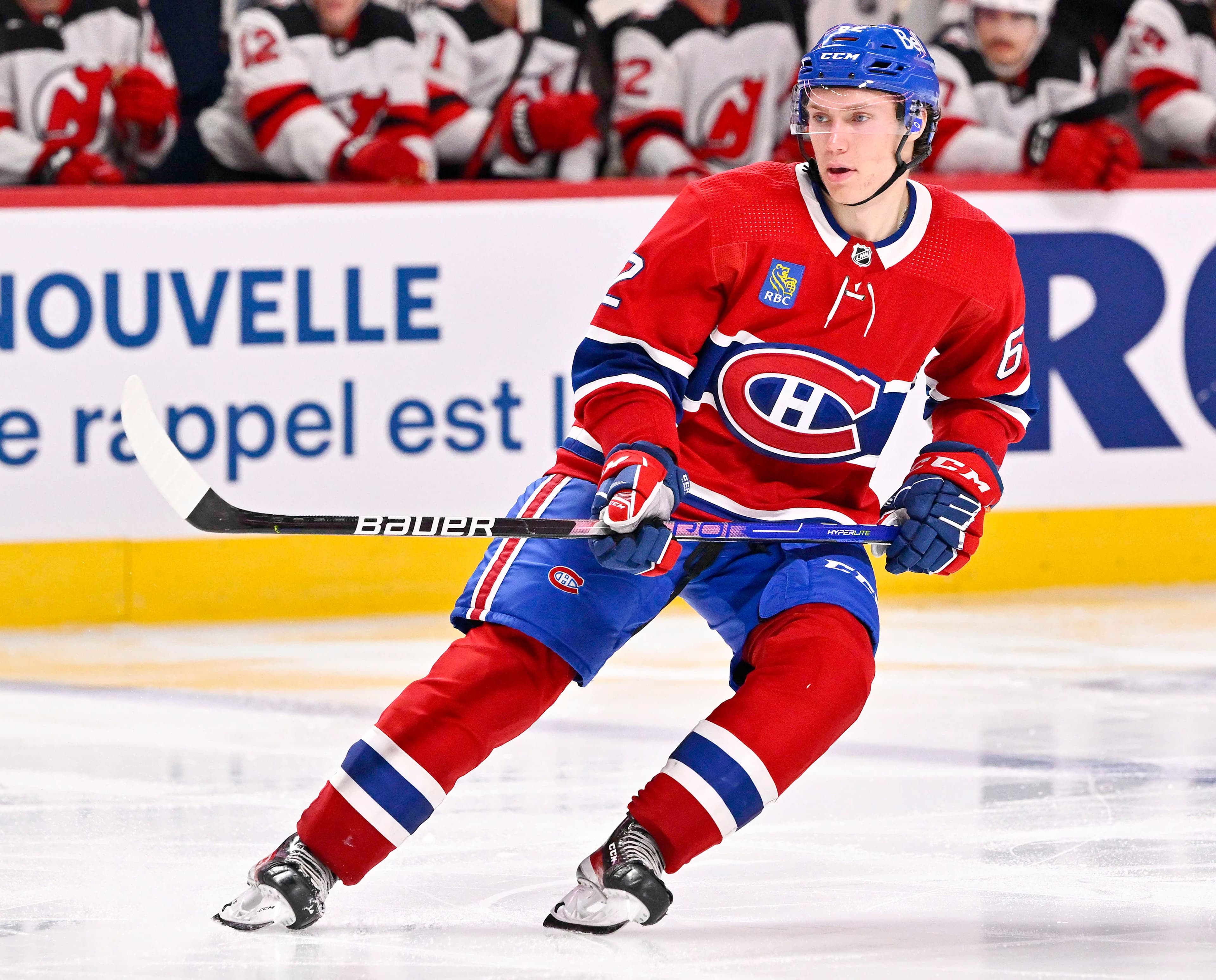 Owen Beck lors d’un match préparatoire contre les Devils, le 26 septembre au Centre Bell.