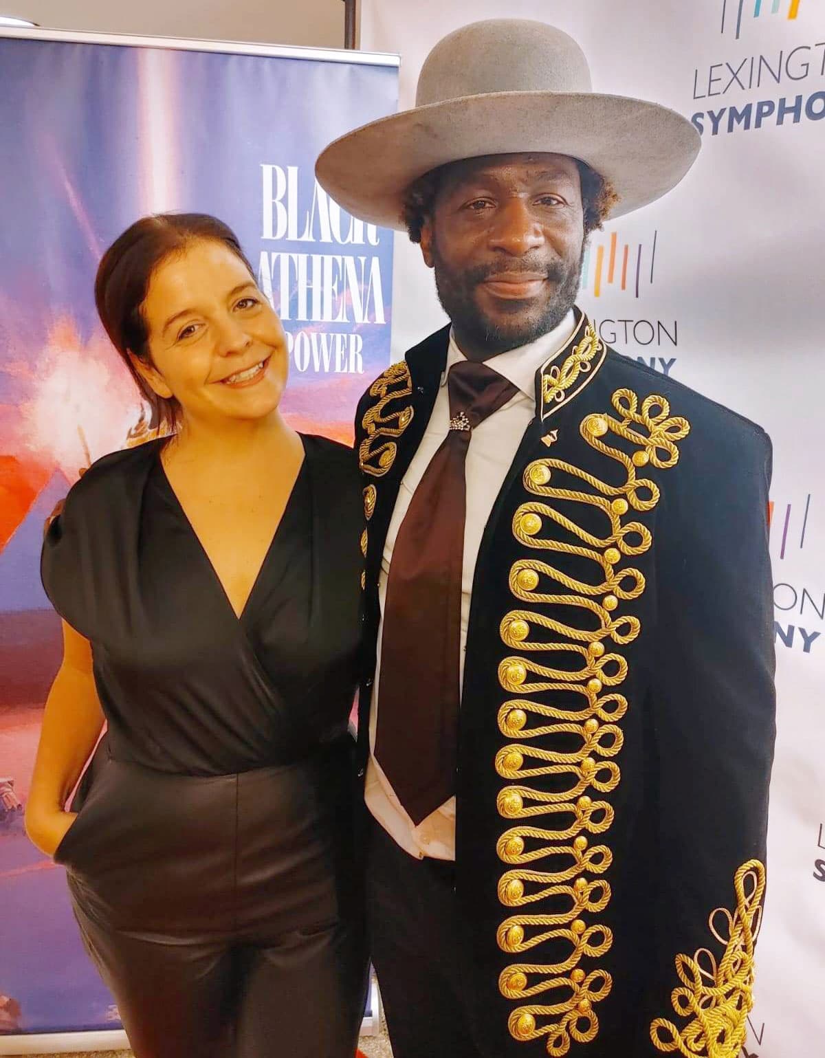 Karine Delage et le musicien et compositeur américain Ray Angry.