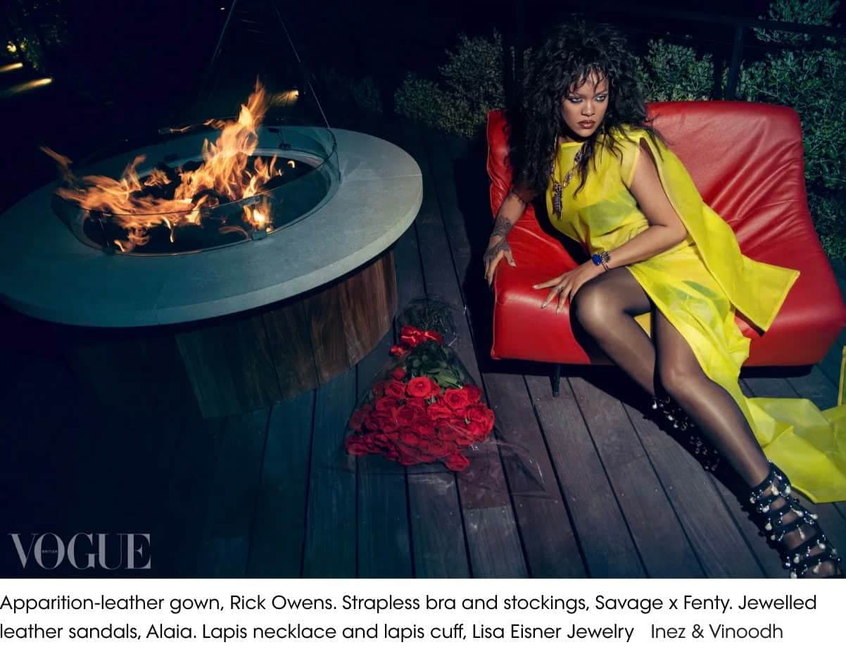 Rihanna dans toute sa splendeur dans les pages de l’édition britannique de Vogue.