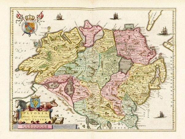 Carte de la plantation d’Ulster