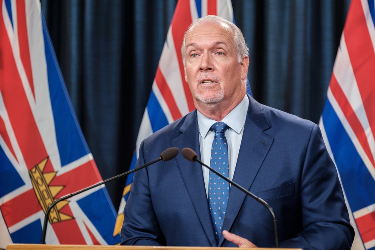 Le premier ministre de la Colombie-Britannique, John Horgan