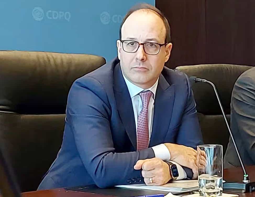 Le PDG de la Caisse de dépôt et placement du Québec, Charles Emond.
