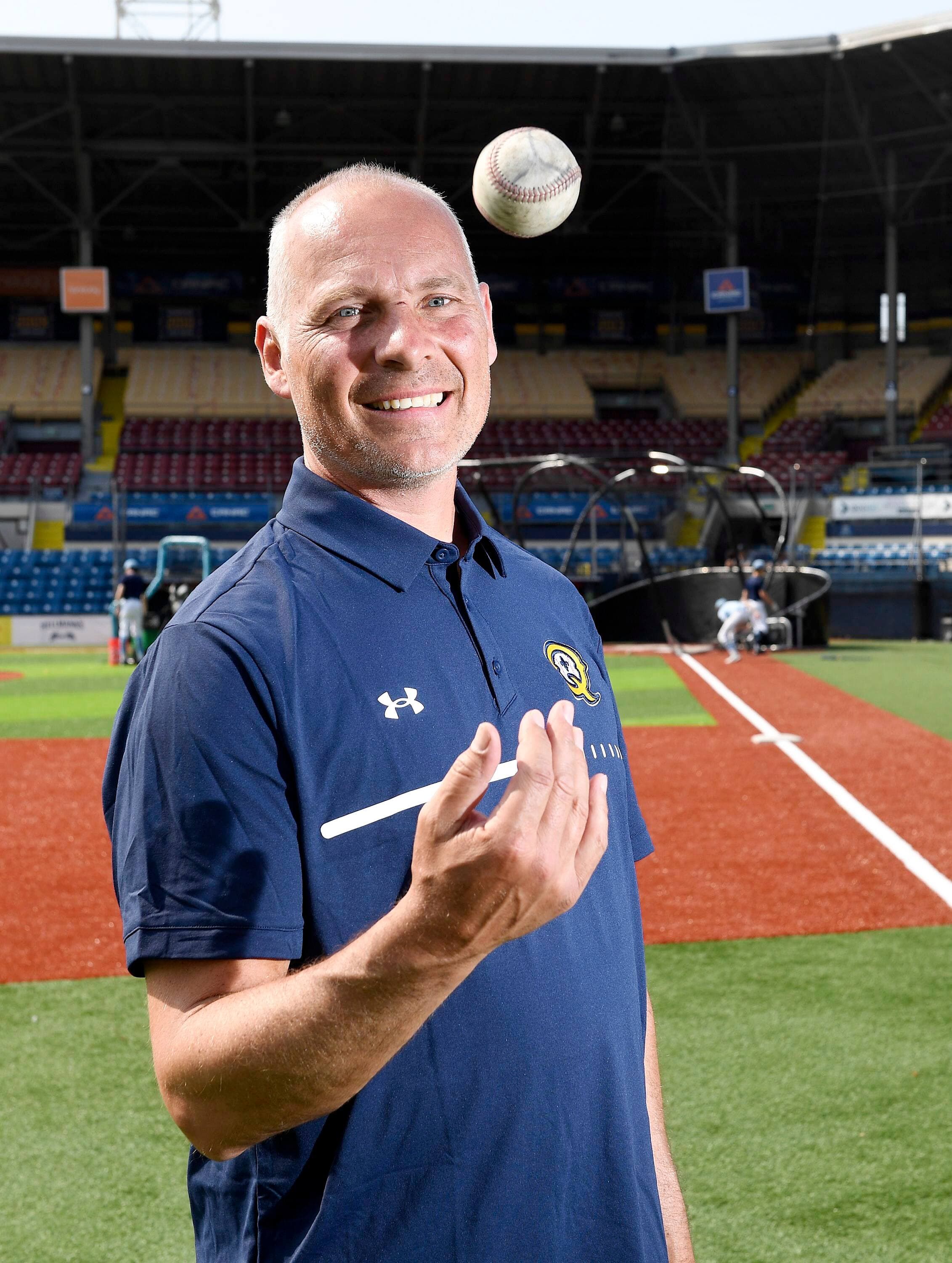 Michel Laplante, copropriétaire et président de l'équipe de baseball des Capitales de Québec entame sa 24e saison.
