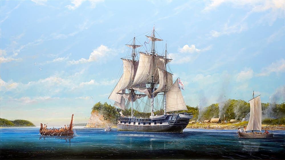 Le navire qui a transporté les patriotes exilés en Australie et en Nouvelle-Zélande devait ressembler à celui-ci.