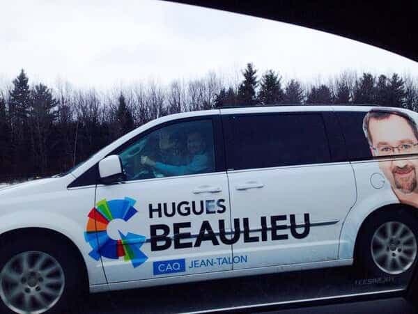 Hugues Beaulieu a été candidat pour la Coalition Avenir Québec en 2012 et 2014. Il n'a cependant jamais été élu député.