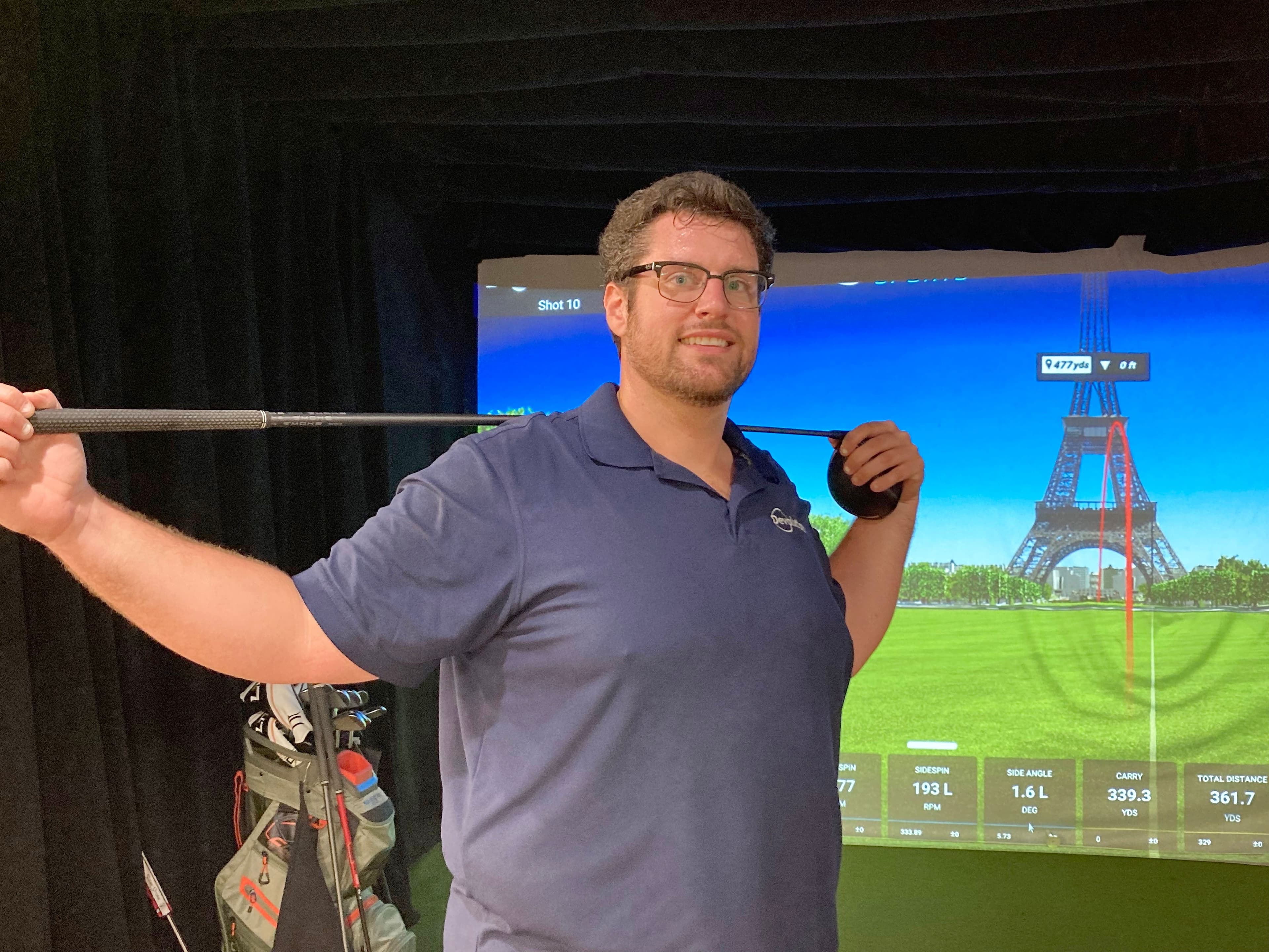 Le long cogneur québécois, Gabriel Caron-Landry, participera une septième fois au Championnat mondial de «Long Drive», qui aura lieu à Atlanta en octobre 2023. FRANÇOIS-DAVID ROULEAU/LE JOURNAL DE MONTRÉAL/AGENCE QMI