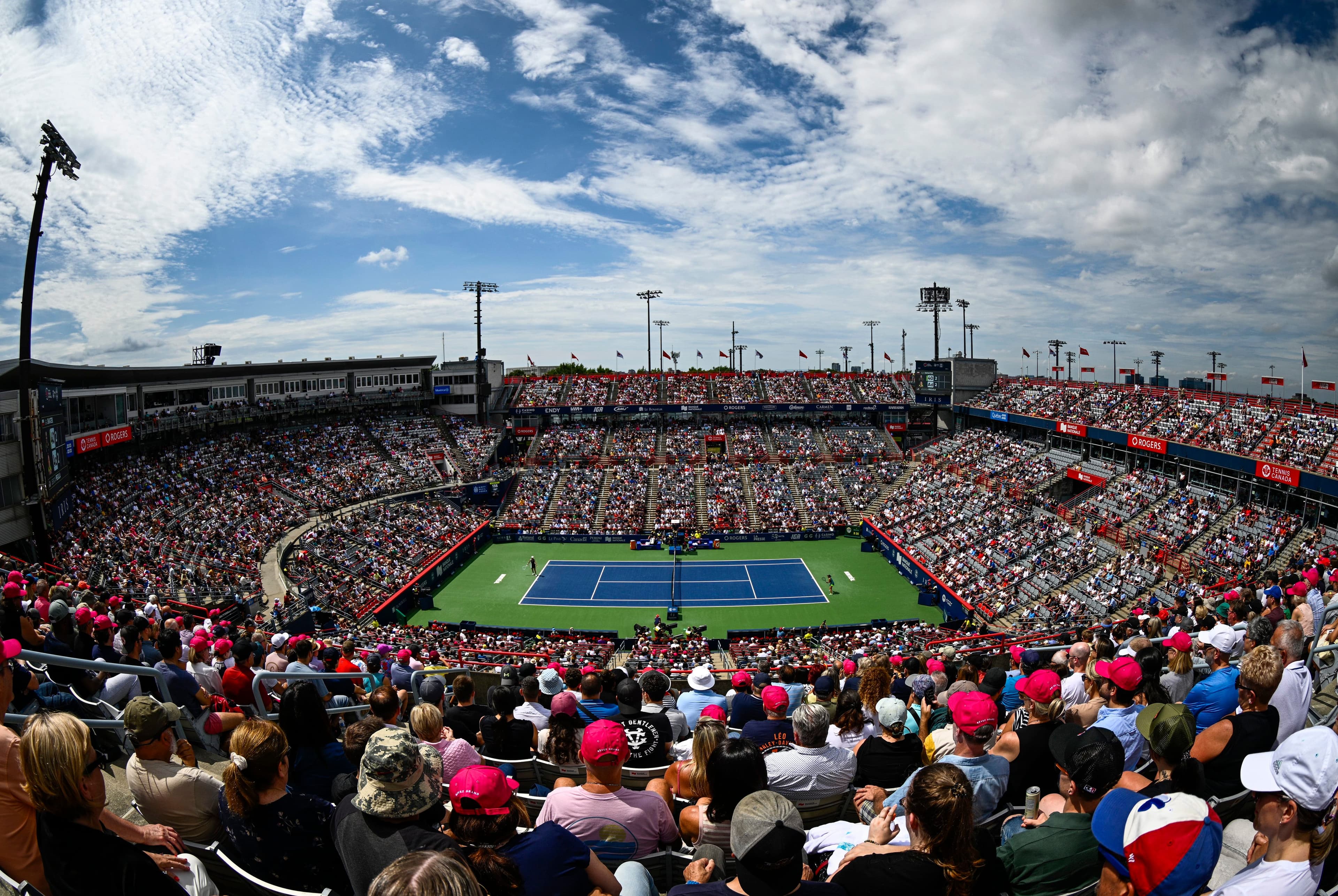 Vue du stade IGA lors de la demi-finale entre Iga Swiatek et Jessica Pegula dans le cadre de l’Omnium Banque Nationale, en 2023.