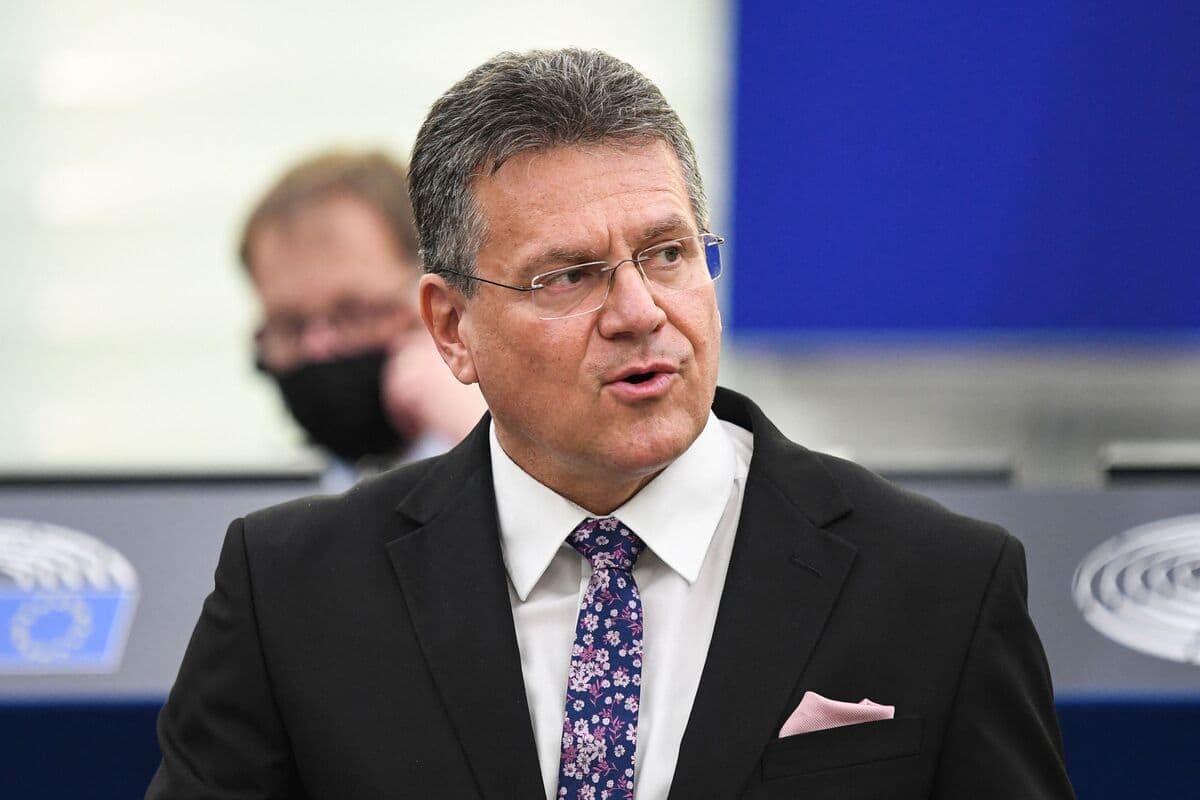 Maros Sefcovic, le vice-président de la Commission européenne, | AFP
