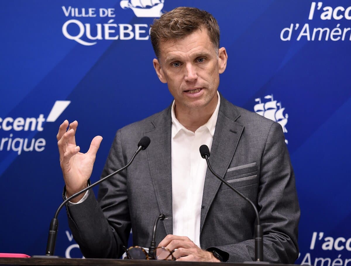 Le maire de Québec, Bruno Marchand