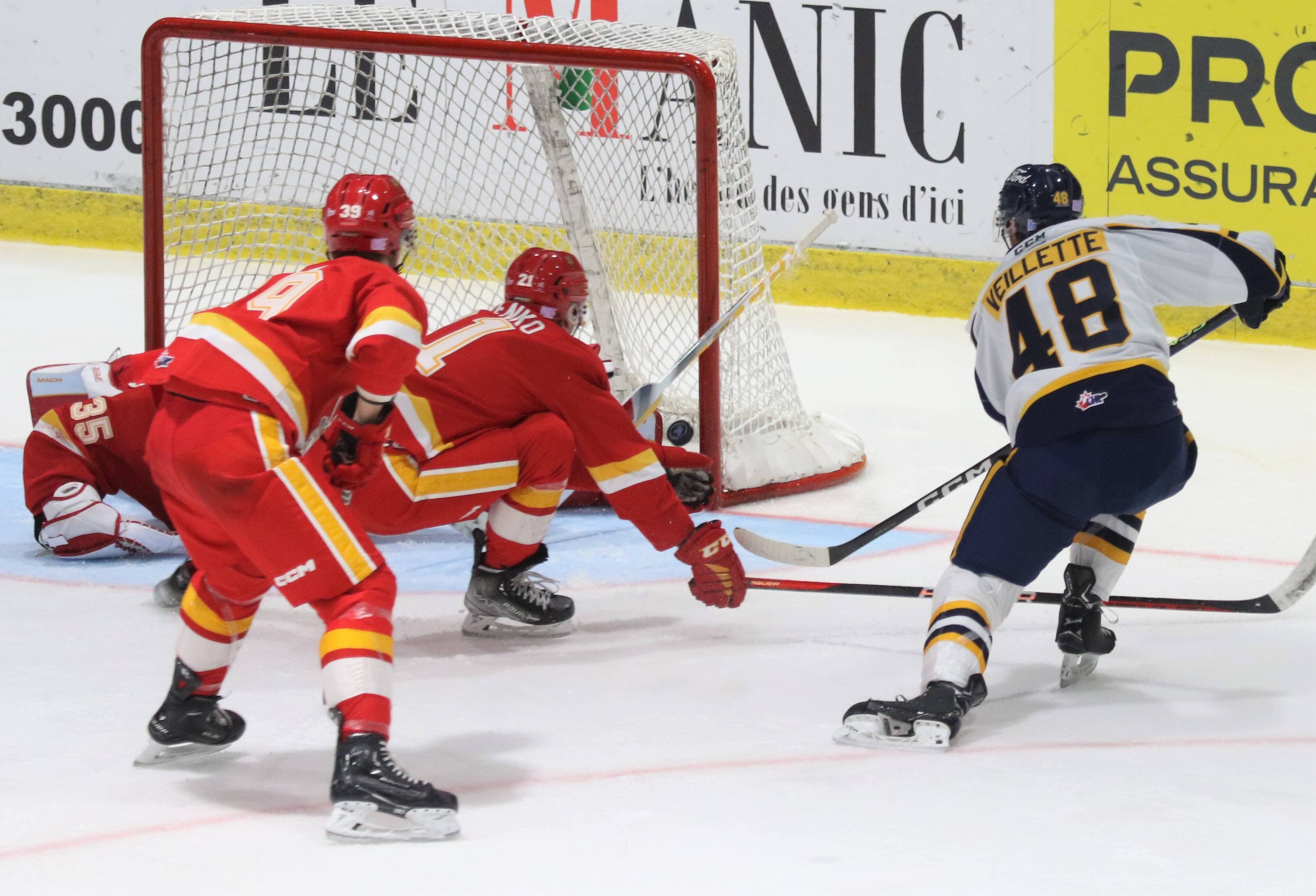 Photo d'action du match entre le Drakkar et les Cataractes