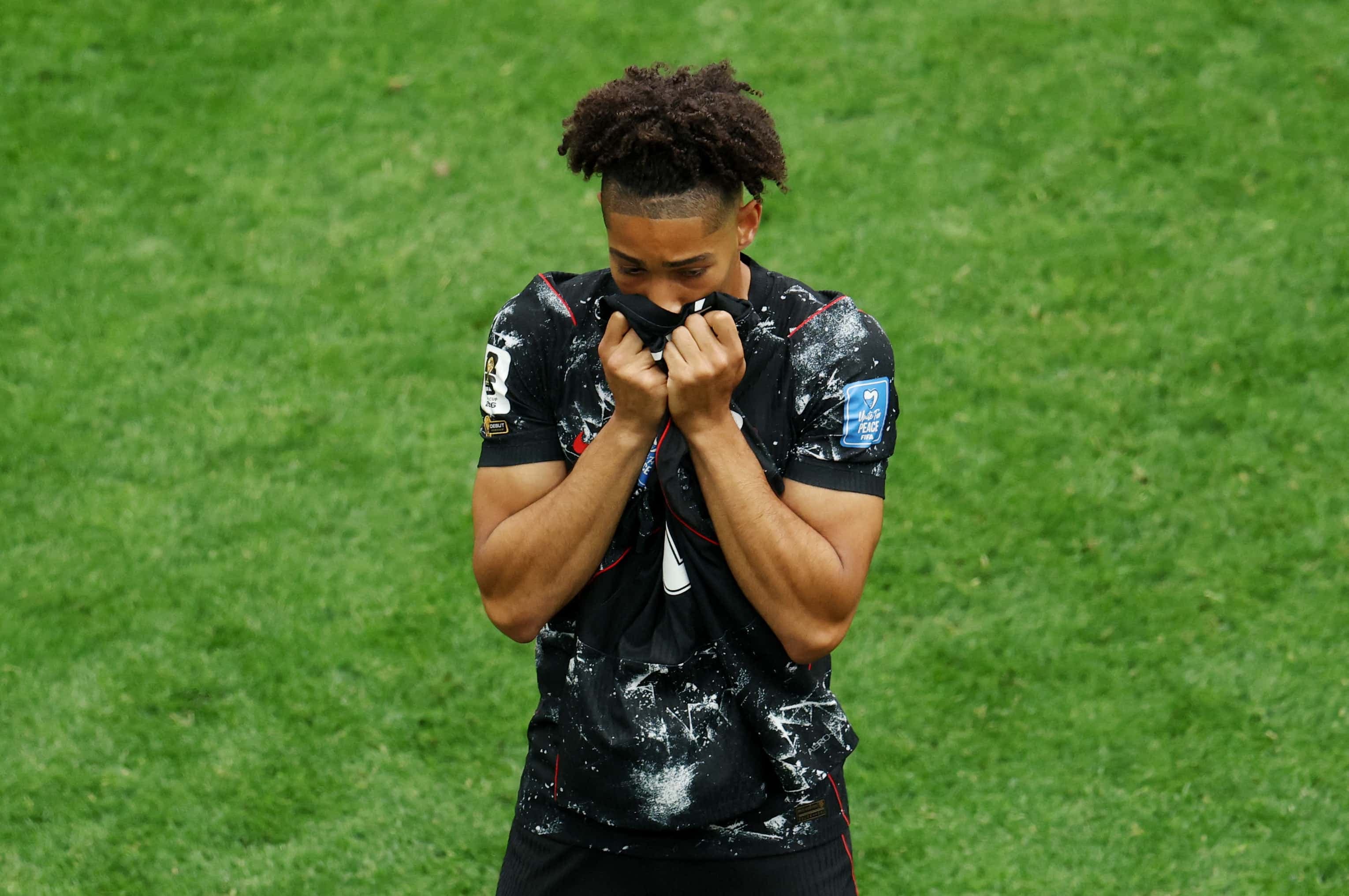 Nathan Saliba était émotif après avoir marquer contre le Qatar, jeudi dernier à Vancouver, alors qu'il venait de remplacer son ami Isamël Koné, blessé.