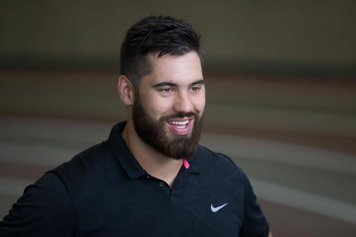 Le joueur de la NFL, Laurent Duvernay-Tardif.