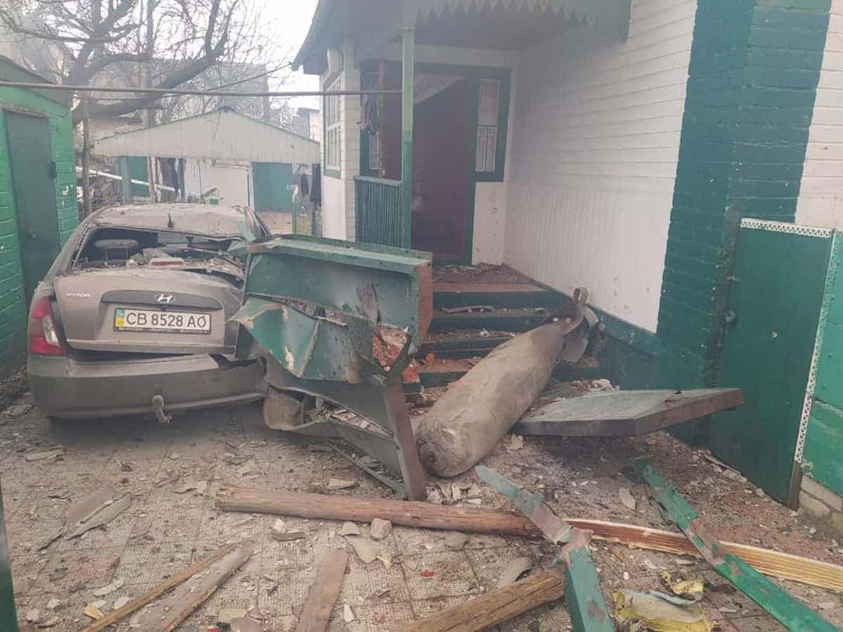 Le Ville de Tcherniguiv a été lourdement endommagée par les bombardements russes.
