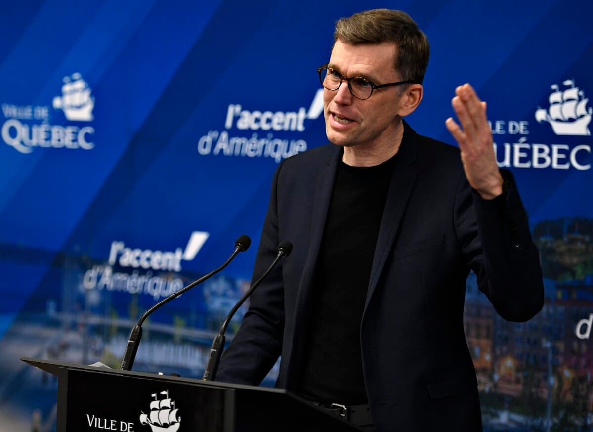 Le maire de Québec, Bruno Marchand