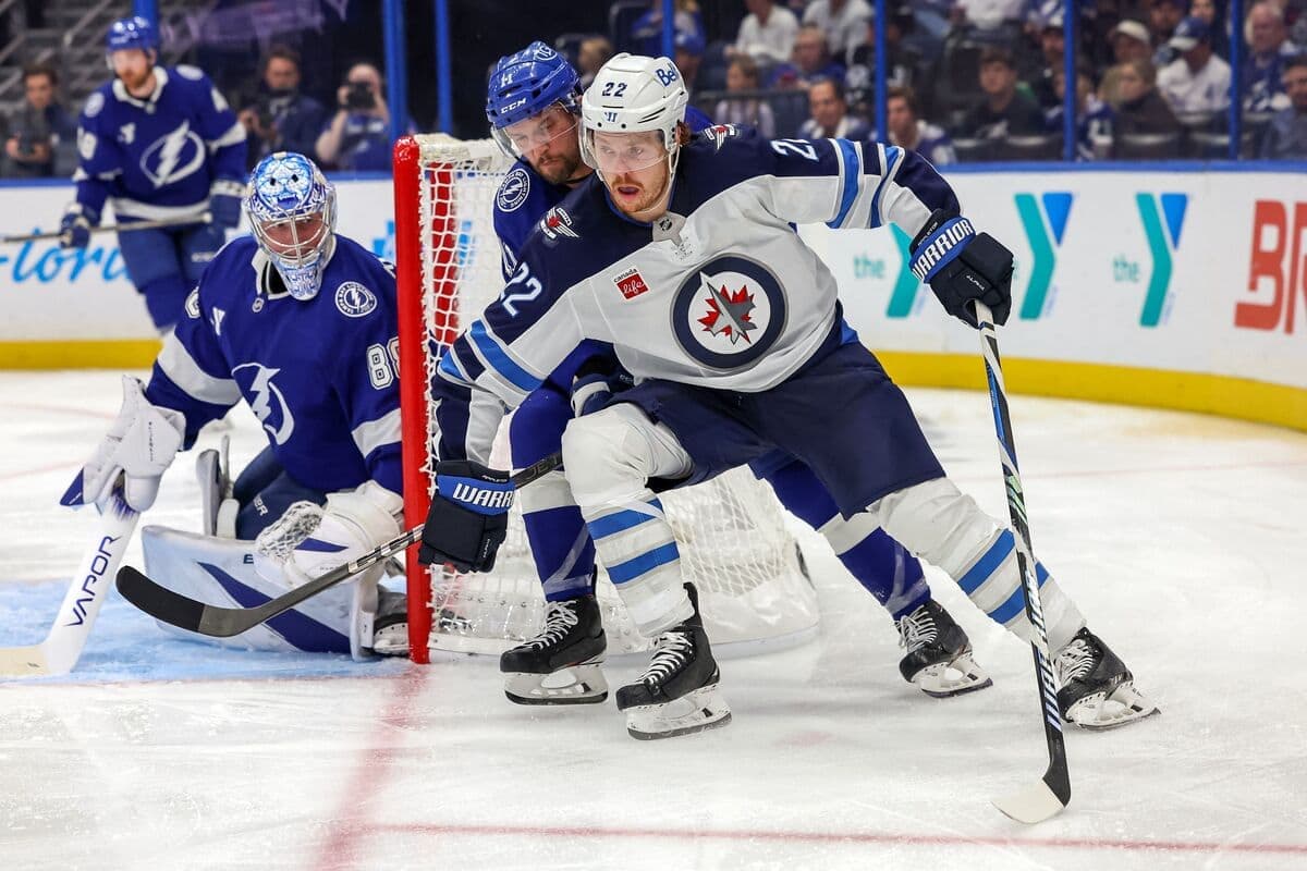 L’attaquant Mason Appleton, des Jets de Winnipeg.