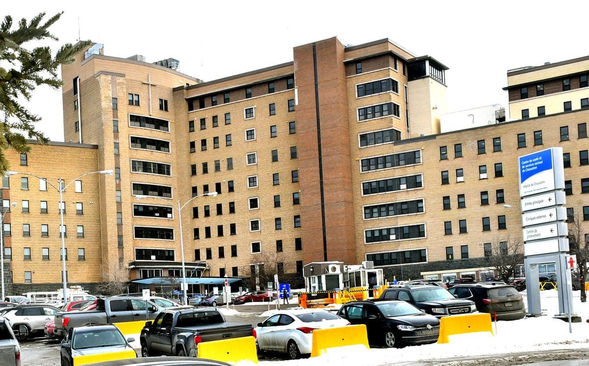 L'hôpital de Chicoutimi, à Saguenay.