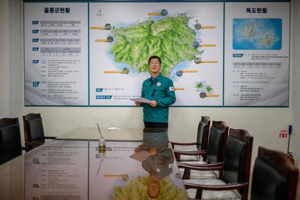 Le maire adjoint du comté d'Ulleung, Kim Kyu-youl.