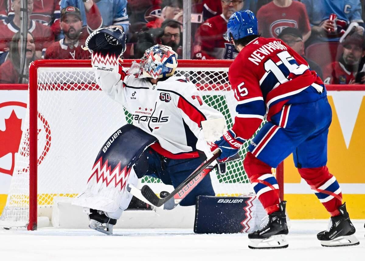 Charlie Lindgren est entré dans le match de vendredi en fin de troisième période.