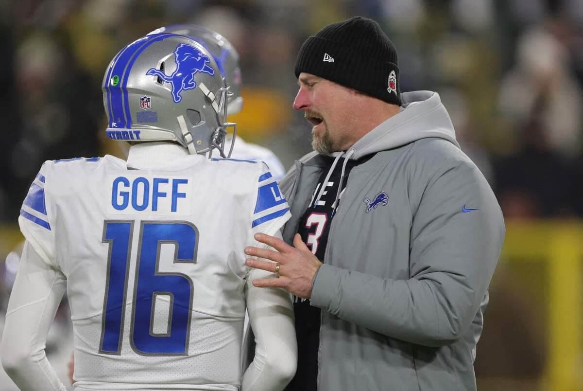 Jared Goff et Dan Campbell