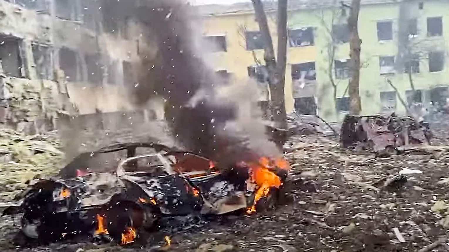 Un hôpital pour enfants dans la ville de Marioupol a été bombardé le 9 mars dernier lors d’une frappe aérienne russe.